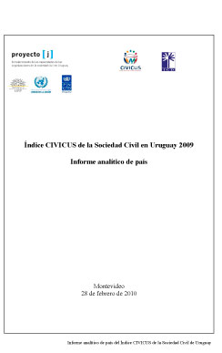 Índice CIVICUS de la Sociedad Civil en Uruguay 2009: Informe analítico de país